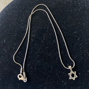Vintage Silpada Star of David Pendent Necklace